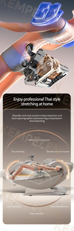 4D Massage Chair SL Track Zero Gravity Heat AI Voice Thai Stretch gallery