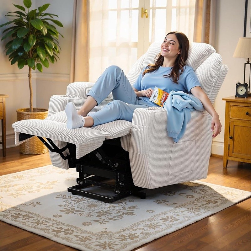 Electric Recliner Chair Power Lift Massage Chair W/ Storage & Cup Holder New gallery
