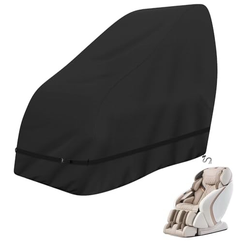 COSHNIBI Massage Chair Cover,Heavy Duty Waterproof and 59"L x 39"W x 55"H Black gallery