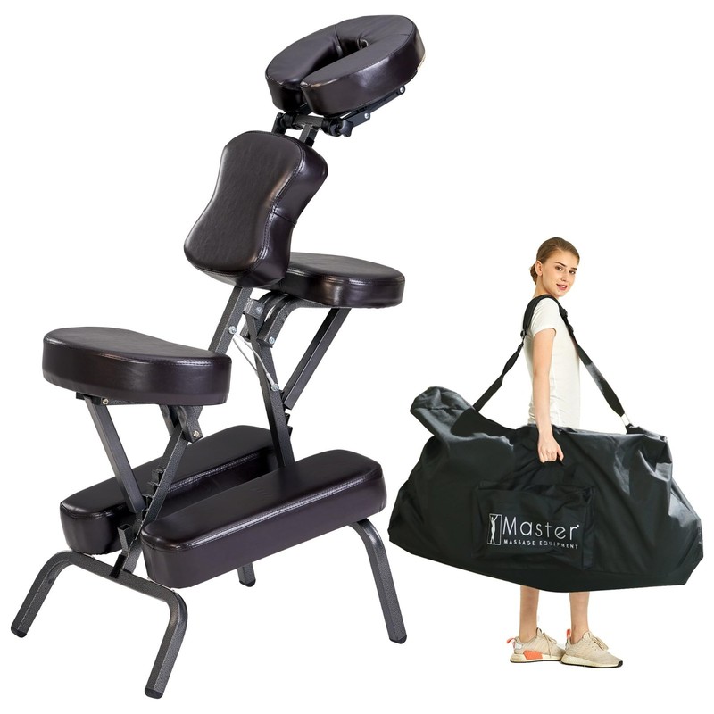 Portable Full Body Massage Chair - Lightweight, Adjustable, Folding with Carry C gallery