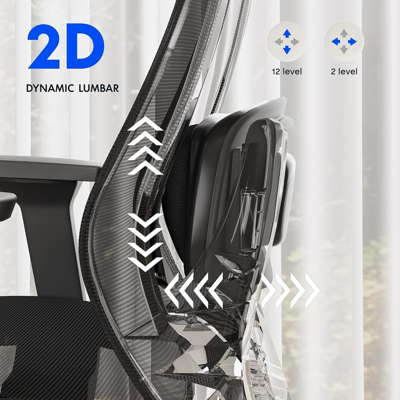 Massage Office Chair with Footrest, High Back Ergonomic Desk Chair with Adjustab gallery
