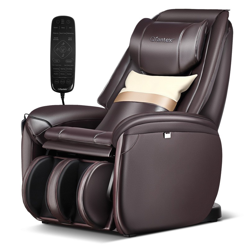 Full Body SL Track Zero Gravity Massage Chair w/ Pillow Reversible Footrest Heat