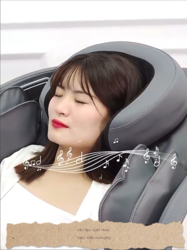 Luxury Full Body 8D Zero Gravity Massage Chair Heating Head Foot 180° Bluetooth gallery