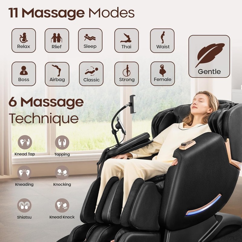 4D Massage Chairs Full Body - 53.5 Extend Sl Track Shiatsu Massage Chair gallery