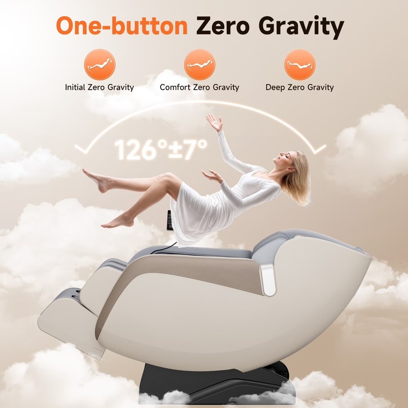 Full Body 4D Zero Gravity Massage Chair Recliner SL Track,AI Voice,with Airbags gallery