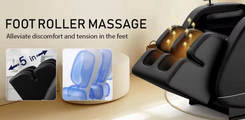 Zero Gravity Full Body Massage Recliner Chair With Heating - Black gallery