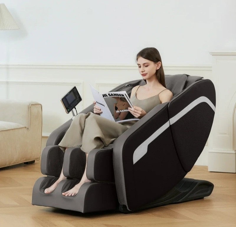 Full Body Zero Gravity Shiatsu Massage Chair Recliner with Foot Roller &…