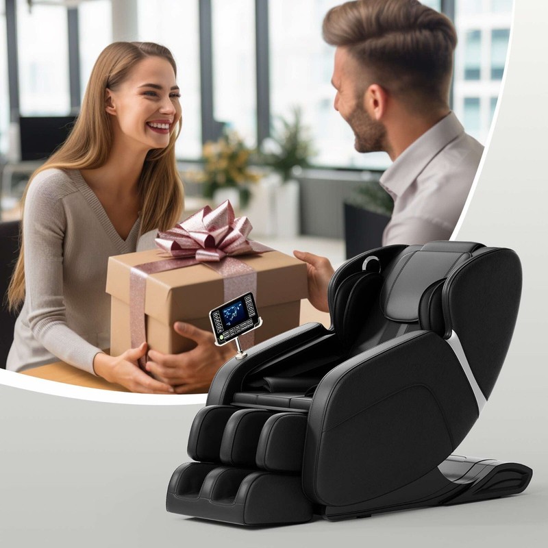 Full-Body Zero Gravity Massage Chair with Deep Tissue Rollers, Lcd, Touchscreen gallery