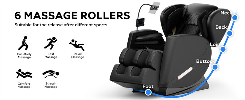 2024 Massage Chair Recliner with Zero Gravity with Full Body Air Pressure gallery
