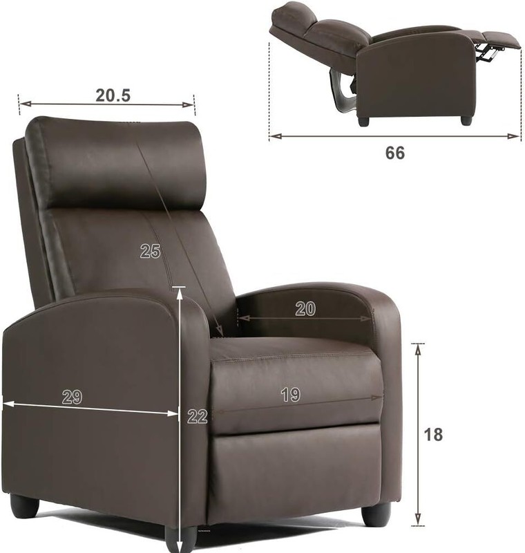 Recliner Chair Reading Chair Winback Single Sofa Home Theater Seating Modern gallery