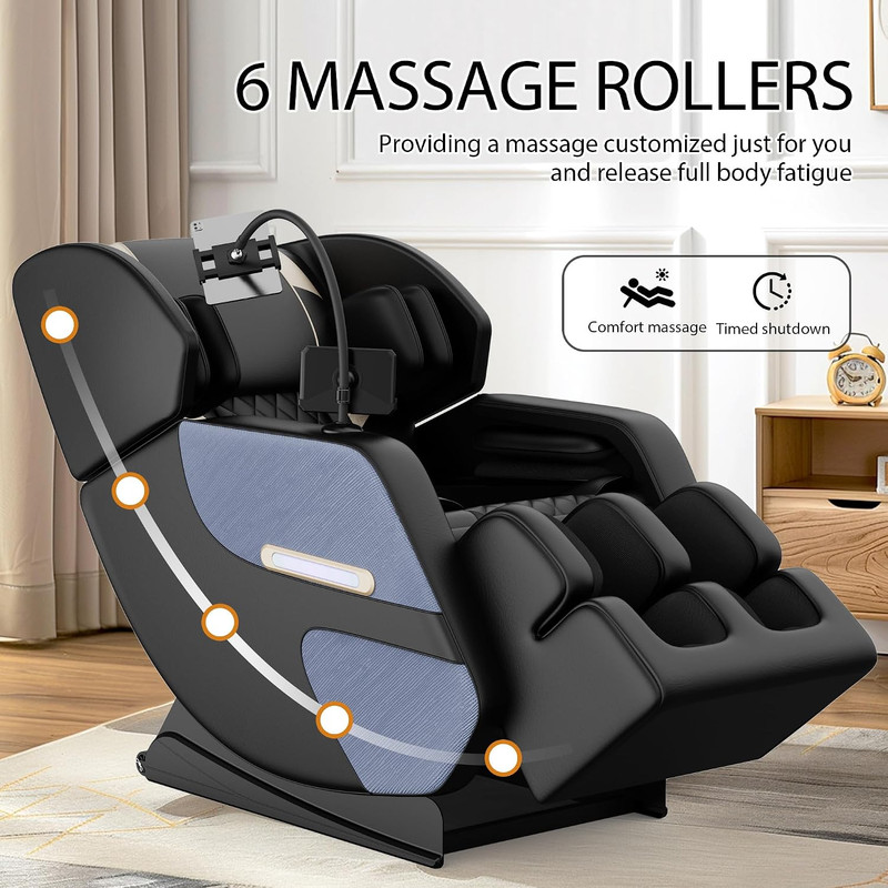 Zero Gravity Full Body Massage Chair with Heat & Bluetooth - Ideal Wellness Gift gallery