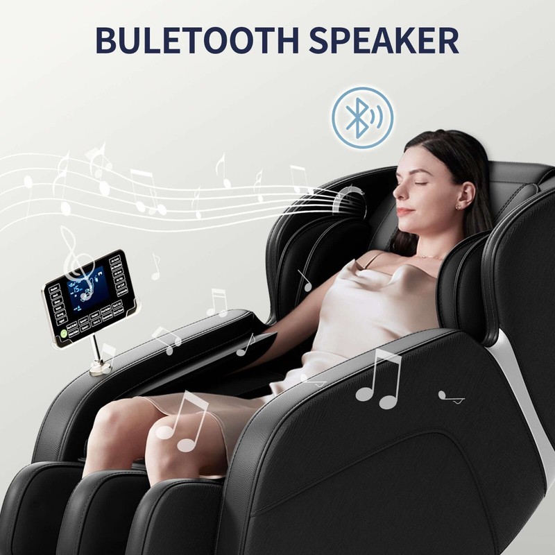 Full-Body Zero Gravity Massage Chair with Deep Tissue Rollers, Lcd, Touchscreen gallery