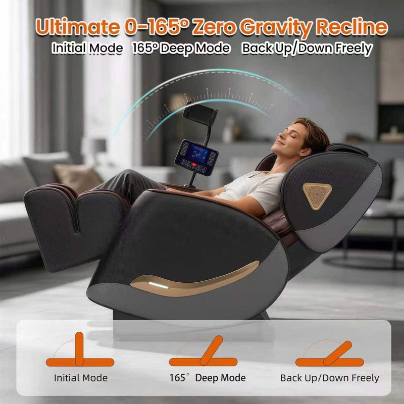Full-Body Massage Chair with Zero Gravity, Heating & Foot Massage gallery