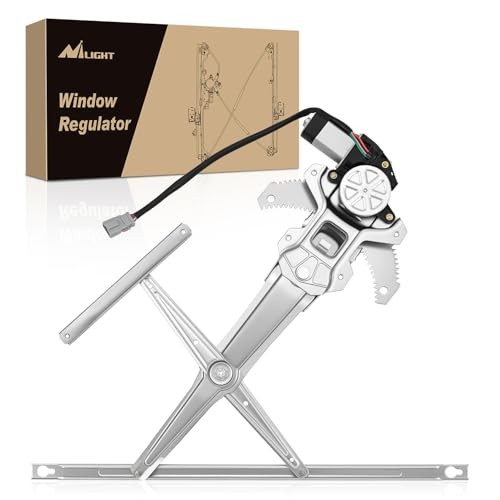 Front Left Window Regulator with Motor, Compatible with 741-950 Front Driver