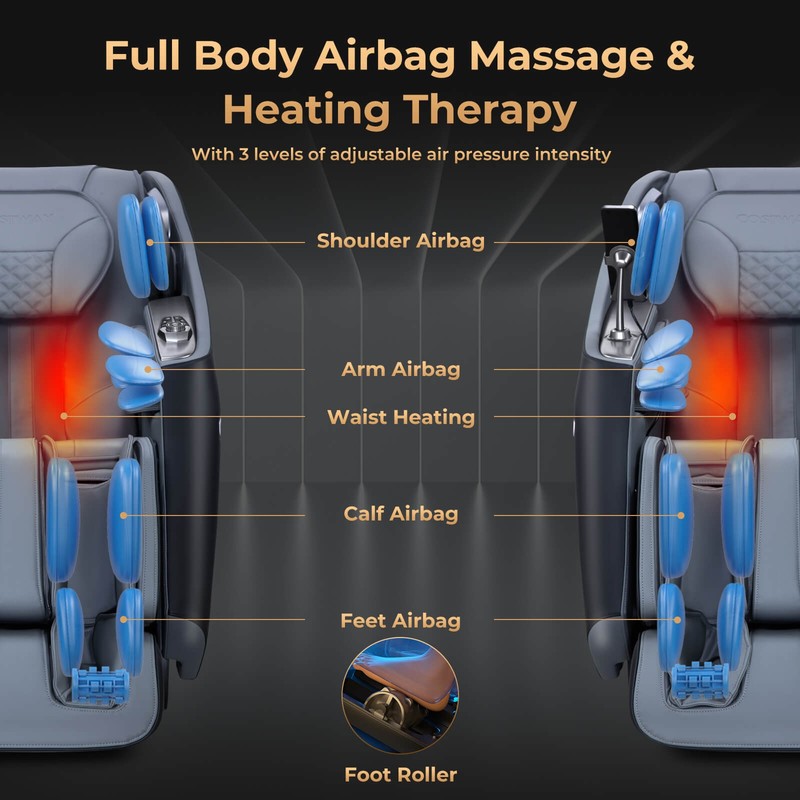 Zero Gravity SL Track Full Body Massage Chair w/ Airbag Massage & Waist Heating gallery