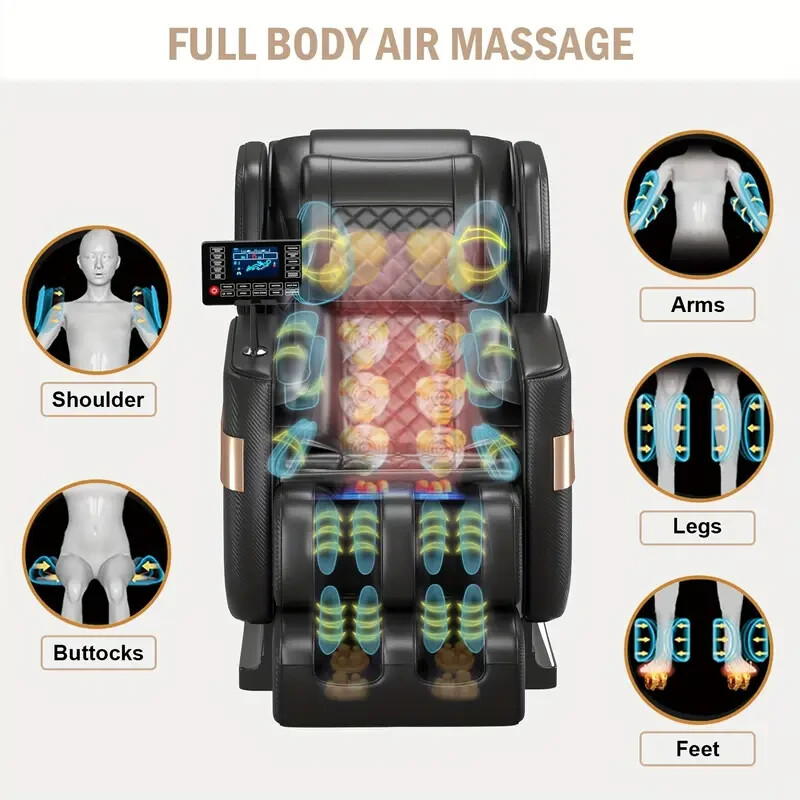 Multi-Functional Massage Chair - Zero Gravity Recline, Full Body Massage gallery