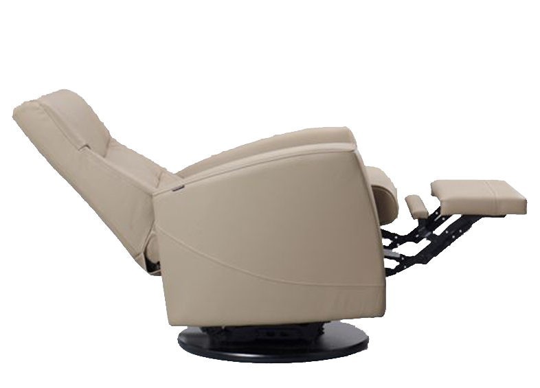 Small Fjords Oslo Swing Relaxer Power Electric Recliner Chair Black Leather gallery