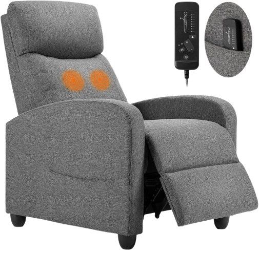Massage Recliner Chair for Adults, Adjustable Home Theater Seating with Lumbar S gallery