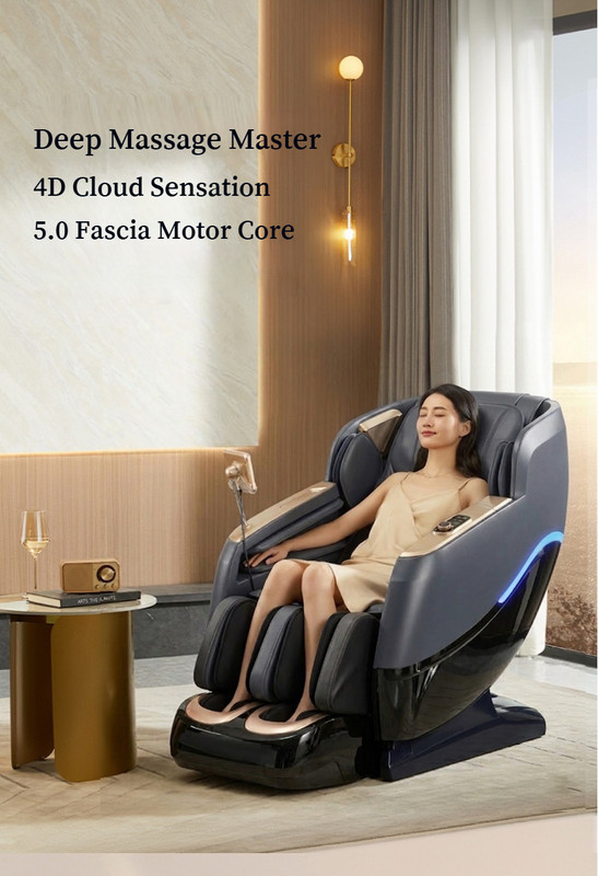 4D Sensation Massage Chair Full Body Zero Gravity SL Track with Heat Therapy gallery