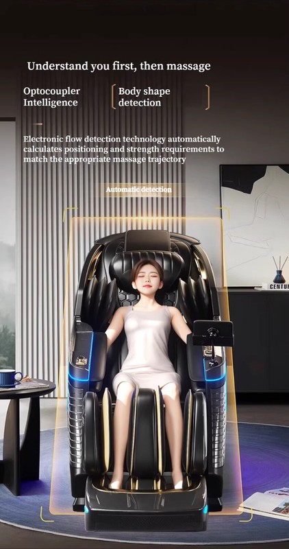 UKL 3 Years Warranty Dual-4D Core Zero Gravity Full Body Luxury AI Massage Chair gallery