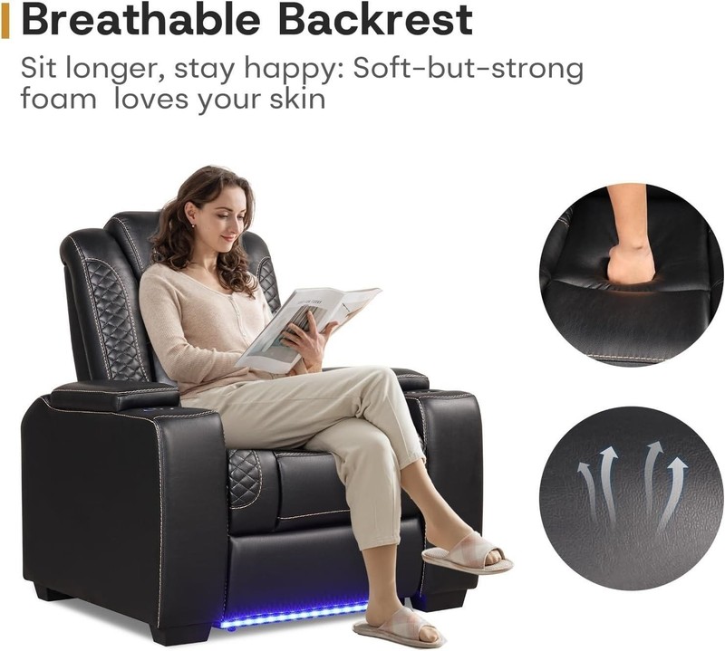 CANMOV Power Recliner Home Theater Seating, Electric Recliner Chair gallery