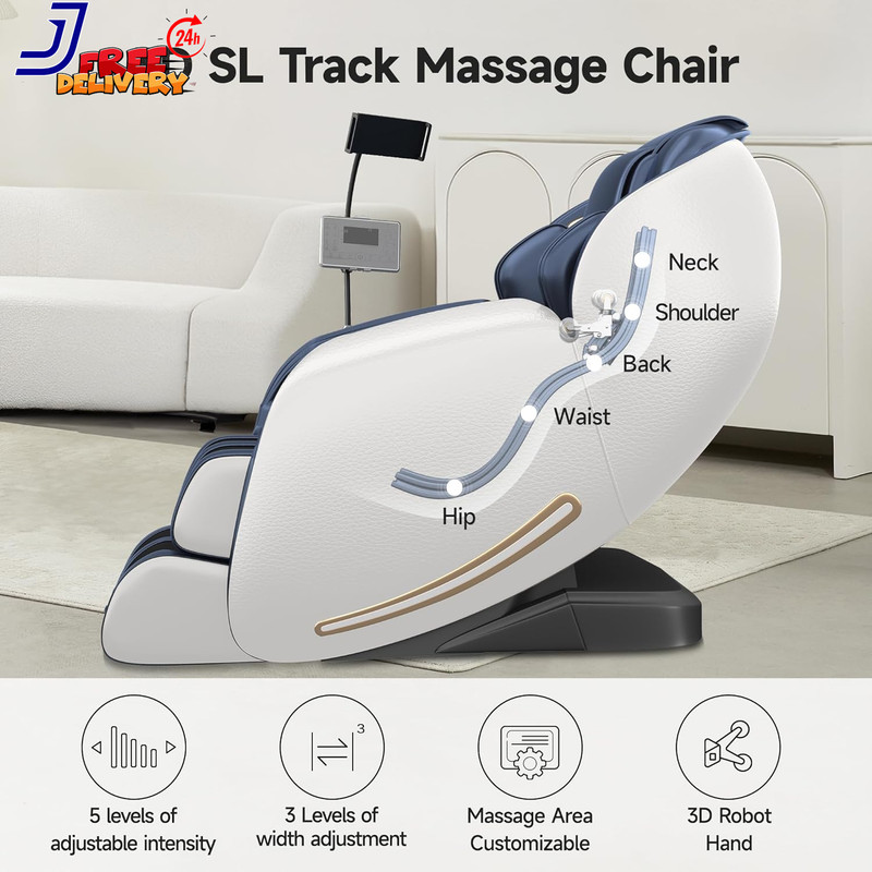 2026 Massage Chair Full Body Zero Gravity Sl-Track Massage Recliner with Added gallery