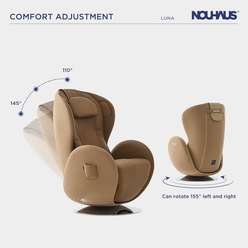 Nouhaus Luna Heated Massage Chair, Zero Gravity 3D Full Body Massage Recliner gallery