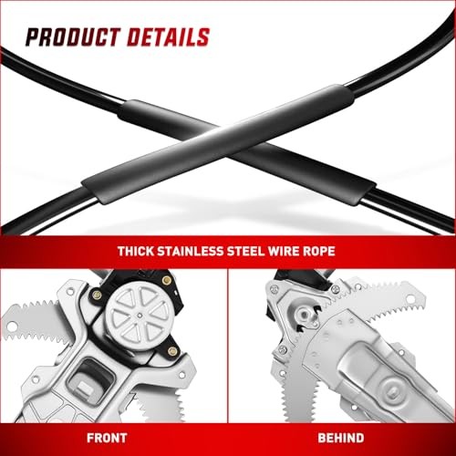 Front Right Window Regulator with Motor, Compatible 741-951 Front Passenger gallery