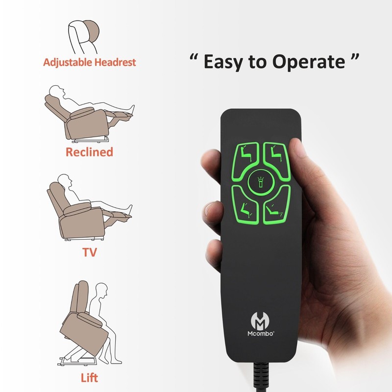 Power Lift Recliner Chair with Massage & Heat, Adjustable Headrest, USB Ports, F gallery