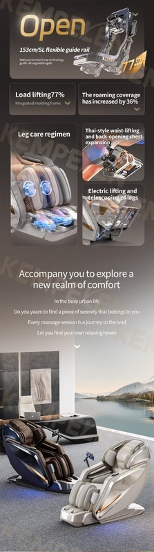 4D Massage Chair SL Track Zero Gravity Heat AI Voice Thai Stretch gallery