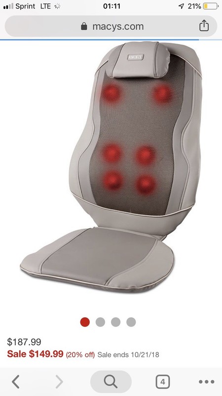 MCS-615H Triple Shaitsu Pro Massage Cushion With Heat gallery
