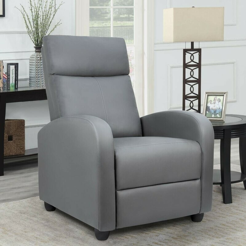   Massage Manual Recliner, Single Sofa Available in Brown, Black and Gray NEW gallery