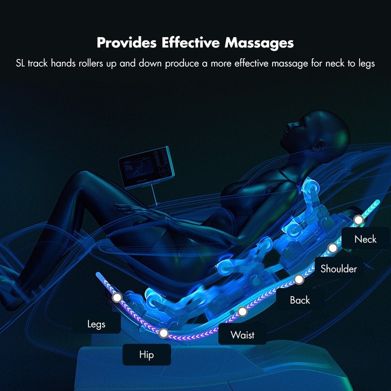 4D Massage Chair Full Body Zero Gravity SL-Track Shiatsu Massage Leg Back Heater gallery