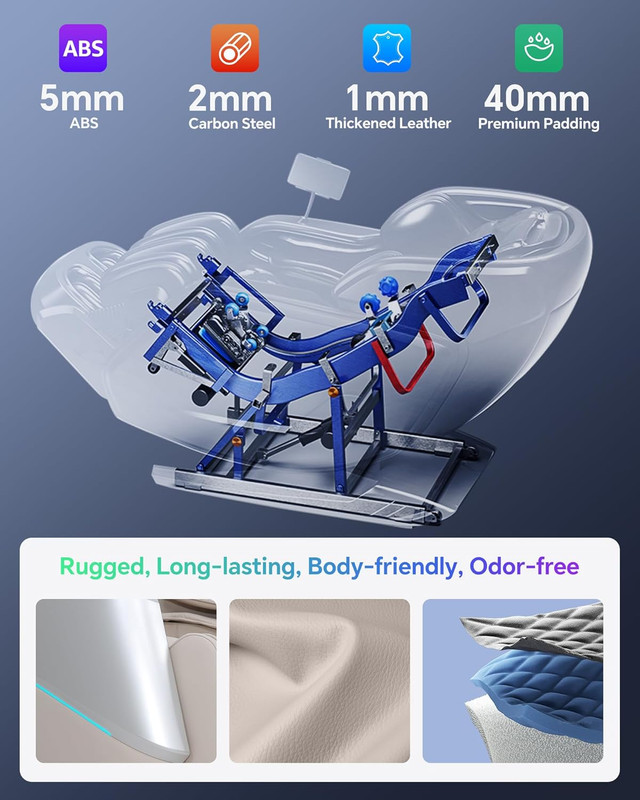4D+3D Dual Mechanism Massage Chair Full Body Zero Gravity Massage Chair Recliner gallery