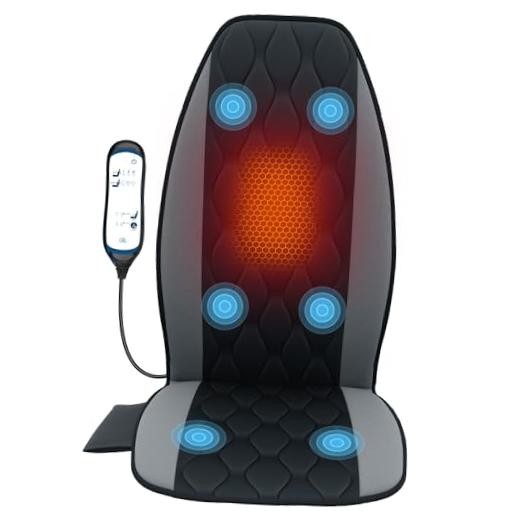 Vibration Massage Chair Pad, Back Massager for Office Chair Sofa Recliner,