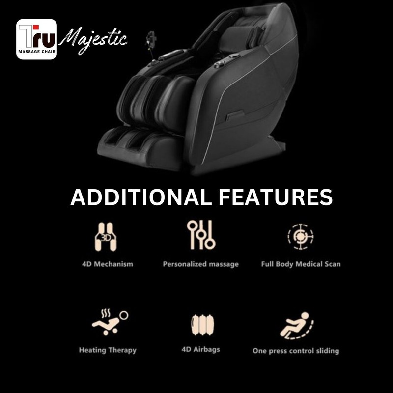 TRU Majestic 53” Heavy Duty Full Body Massage Chair - Ultimate 4D Zero Gravity gallery