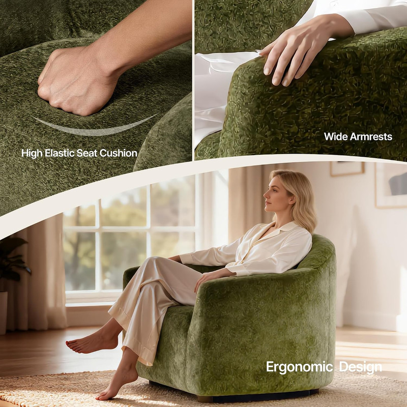 Frameless Cloud-Like Accent Chairs, Comfy Sofa for Living Room & Home Office gallery