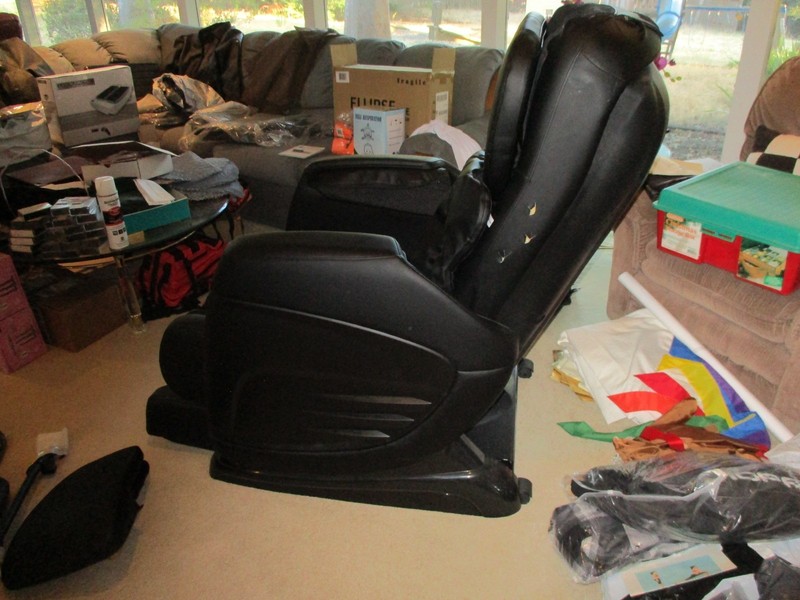 BRAND NEW-BLACK-SLABWAY-SLAB-1-Massage Chair- NEVER ASSEMBLED-NEVER USED-PERFECT gallery