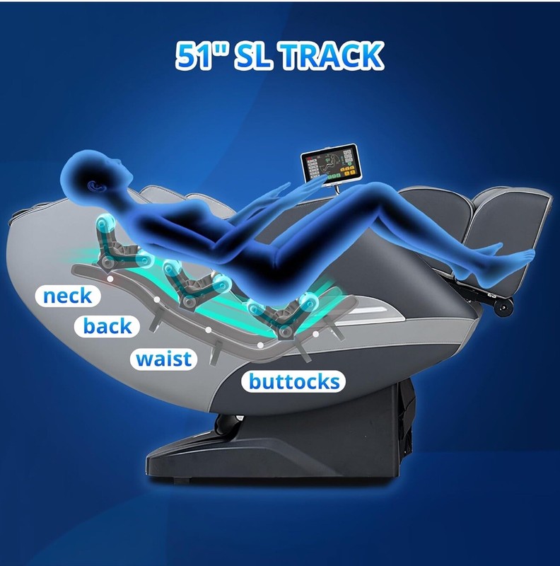 Relaxing Grey Massage Chair | MU412 gallery