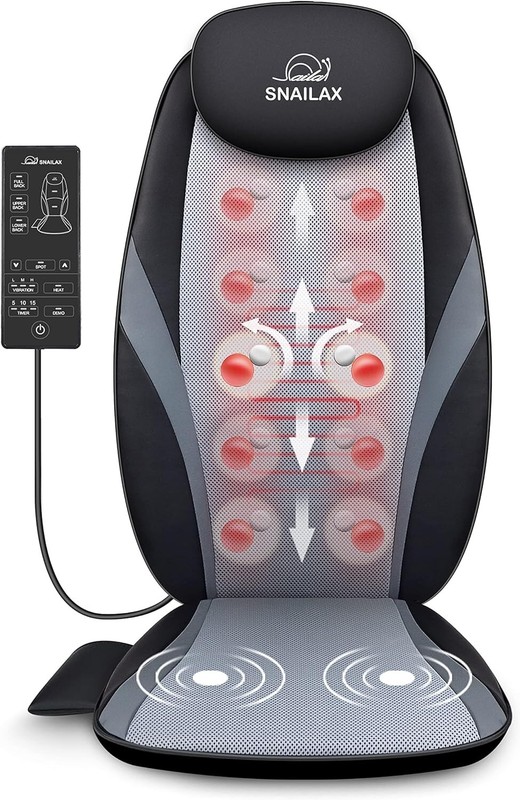 Heated Shiatsu Massage Cushion with Vibration – Perfect Gift for Any Occasion gallery