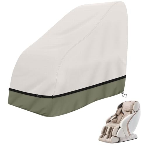 COSHNIBI Massage Chair Cover,Heavy Duty Waterproof and 59"L x 39"W x 55"H Beige gallery