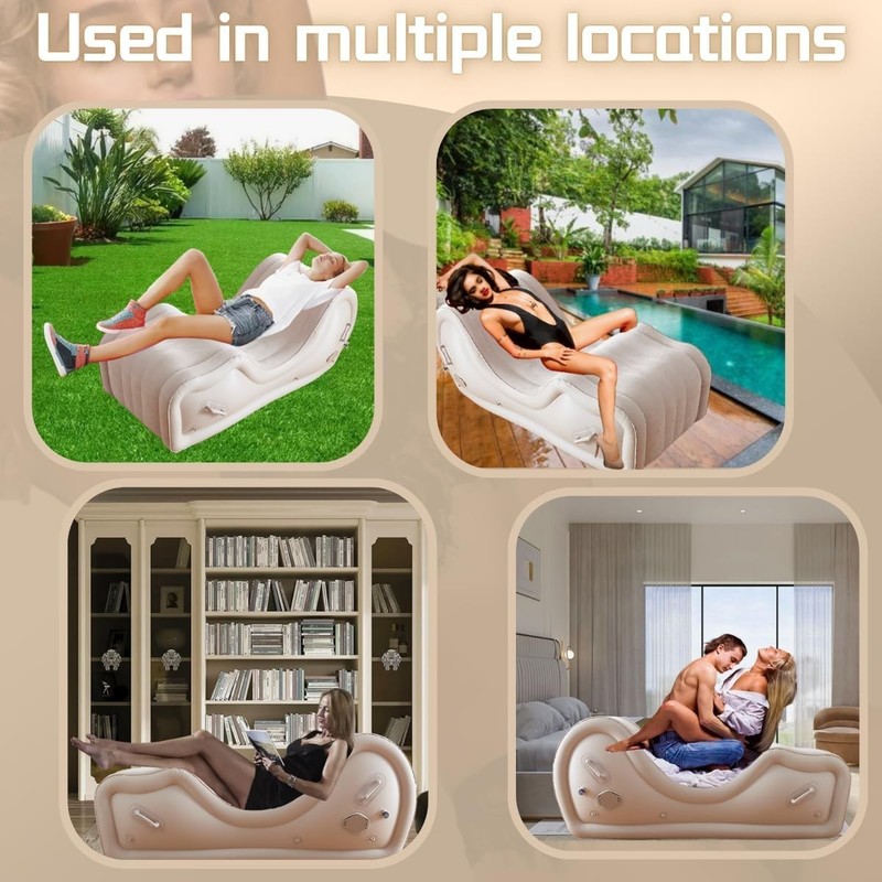 Sex Furniture Sofa Position Aid for Couples BDSM, Automatic Inflatable Chair wit gallery