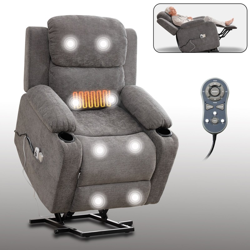 Infinite Position Single Motor Up to 350 LBS Power Lift Recliner Chair for Elder gallery