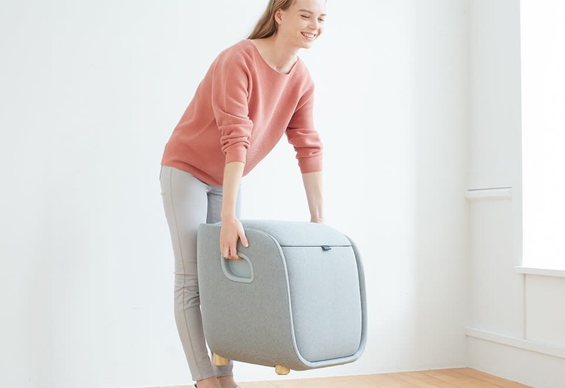 SYNCA Foot Calf Lumbar Ottoman Massager Machine FM250 - Gray gallery