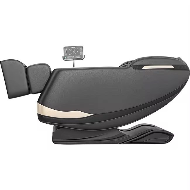 Real Relax Massage Chair Black Faux Leather Zero Gravity Electric Recliner gallery