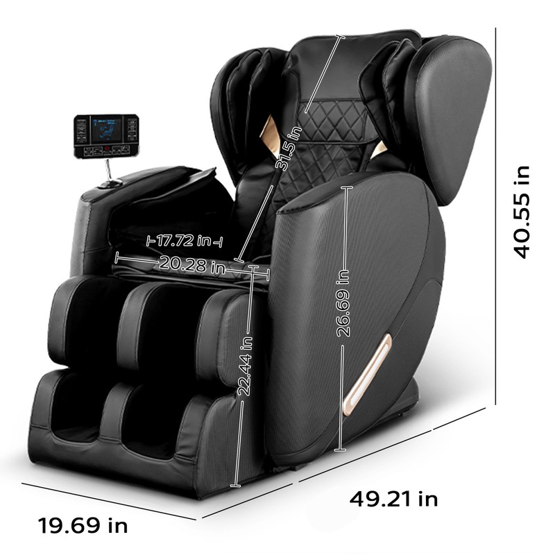 Zero Gravity Full Body Massage Chair Recliner with Air Pressure & Heating gallery