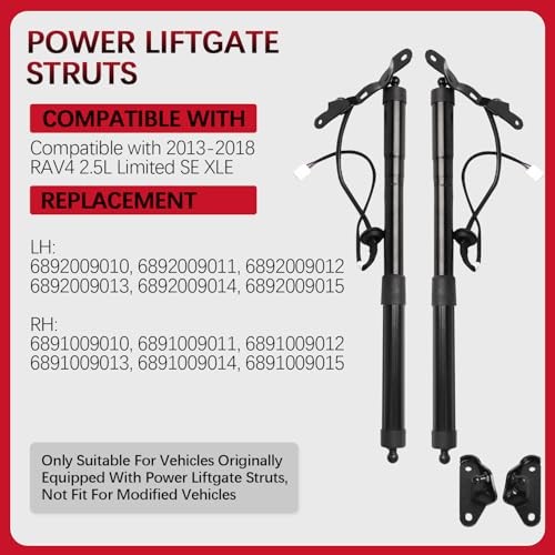 Electric Rear Hatch Lift Struts Liftgate Struts Compatible with 2013-2018 RAV4 gallery