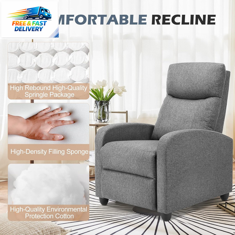 Massage Recliner Chair for Adults, Adjustable Home Theater Seating with Lumbar S gallery