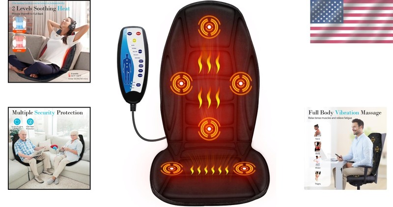 Vibrating Massage Pad with Heat – Perfect Gift for Stress Relief & Relaxation gallery