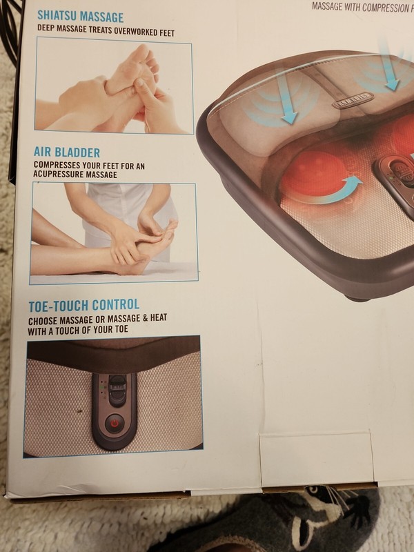 Compress Shiatsu & Air Foot Massager with Heat by Homedics gallery